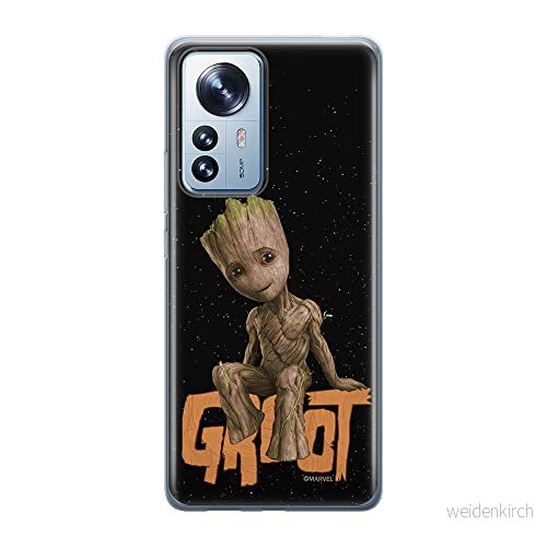 ERT GROUP mobiltelefonfodral för Xiaomi 12 PRO originalt och officiellt licensierat Marvel mönster Groot 005 optimalt anpassad till formen på mobiltelefonen, fodral tillverkad av TPU plast 5905511529079