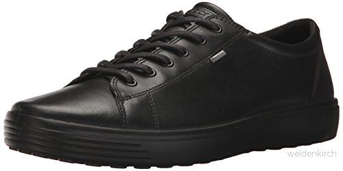 ECCO Soft 7 GTX herr Sneakers låg topp, Svart, 44 EU 809704006598