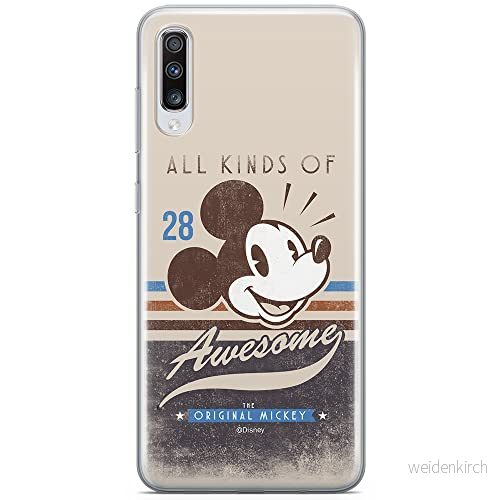 ERT GROUP mobiltelefonfodral för Samsung A70 originalt och officiellt licensierat Disney mönster Mickey 009 optimalt anpassad till formen på mobiltelefonen, fodral tillverkad av TPU plast 5902980410396