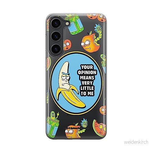 ERT GROUP mobiltelefonfodral för Samsung S23 PLUS originalt och officiellt licensierat Rick and Morty mönster & 009 optimalt anpassad till formen på mobiltelefonen, gedeeltelijk transparant 5905511454852