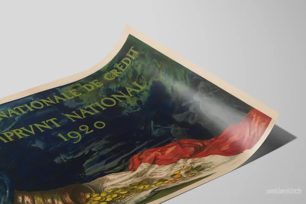 Vintageaffisch för Nationalbankens kreditlån 1920 - Bild 2
