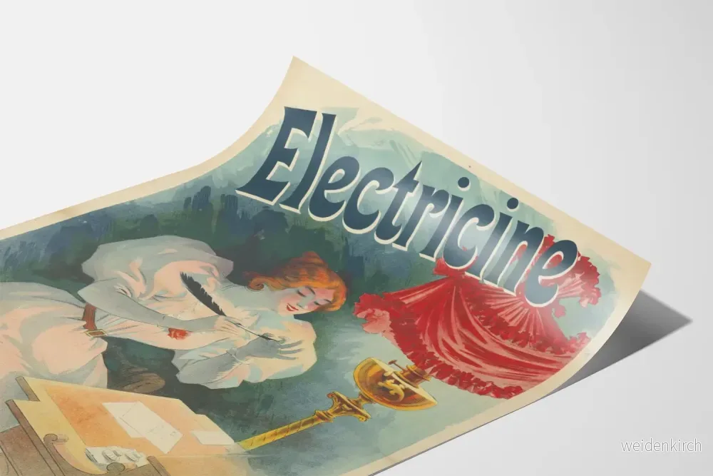 Vintageposter för Electricine lyxbelysning - Bild 3