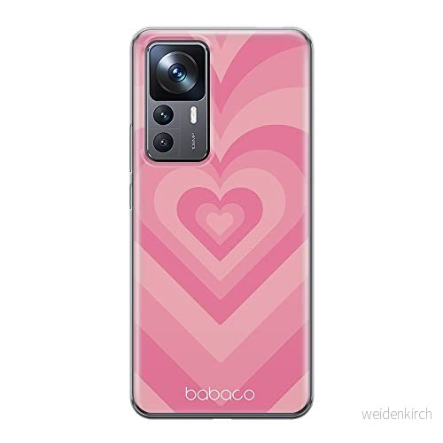 ERT GROUP mobiltelefonfodral för Xiaomi 12T/12T pro/K50 Ultra originalt och officiellt licensierat Babaco mönster Hearts 007 anpassad till formen på mobiltelefonen, fodral tillverkad av TPU plast 5905511581381