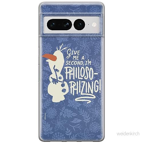 ERT GROUP mobiltelefonfodral för Google PIXEL 7 PRO originalt och officiellt licensierat Disney mönster Olaf 005 optimalt anpassad till formen på mobiltelefonen, fodral tillverkad av TPU plast 5905795163273