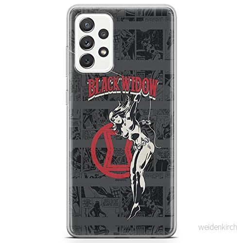 ERT GROUP mobiltelefonfodral för Samsung A72 5G originalt och officiellt licensierat Marvel mönster Black Widow 006 optimalt anpassad till formen på mobiltelefonen, fodral tillverkad av TPU plast 5903040081853