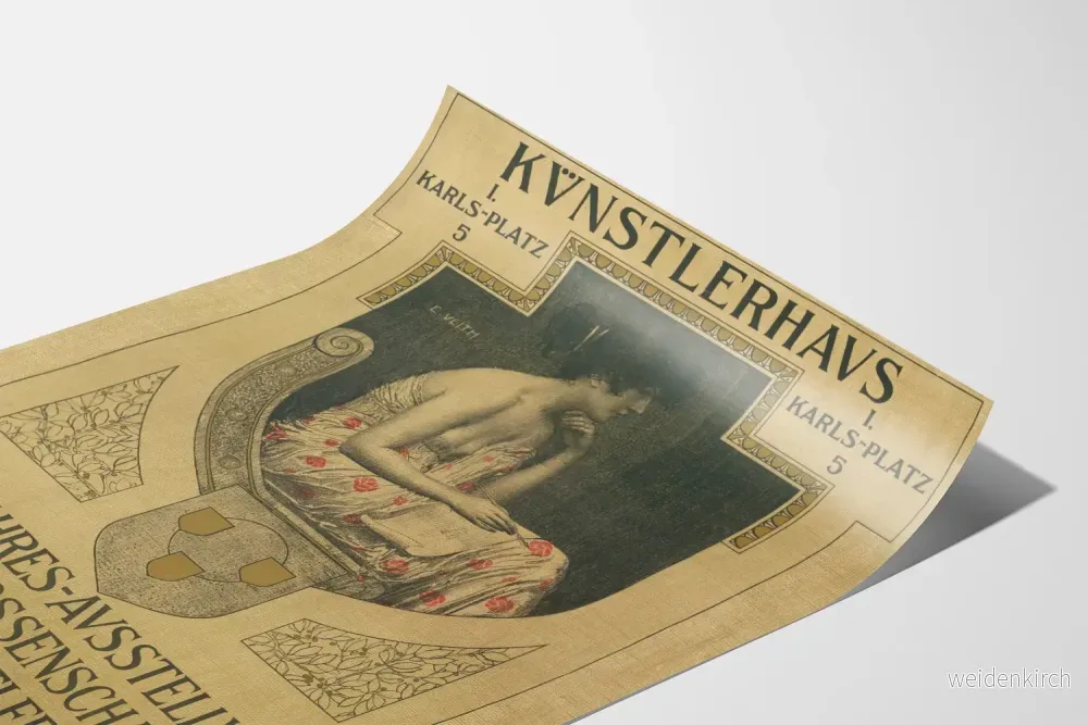 Vintage konstposter för årlig utställning av viennesiska konstnärer - Bild 3