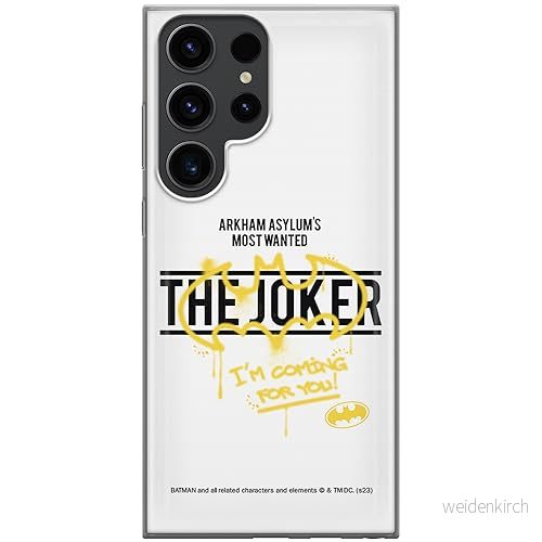 ERT GROUP mobiltelefonfodral för Samsung S23 ULTRA originalt och officiellt licensierat DC mönster Batman & Joker 006 optimalt anpassad till formen på mobiltelefonen, fodral tillverkad av TPU plast 5905795060657