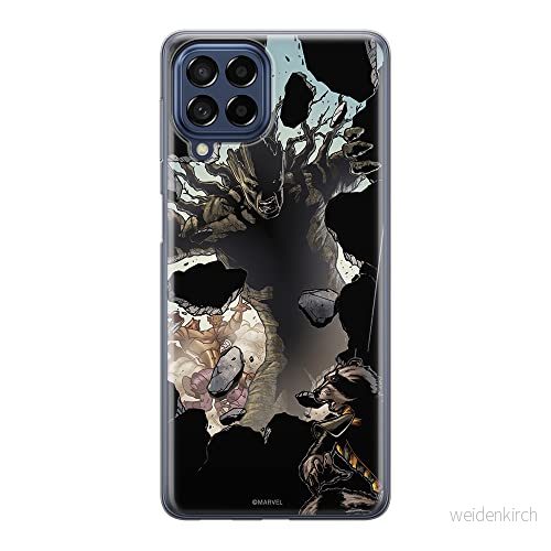 ERT GROUP mobiltelefonfodral för Samsung M53 5G originalt och officiellt licensierat Marvel mönster Guardians of the Galaxy 005 anpassad till formen på mobiltelefonen, fodral tillverkad av TPU plast 5905511397432