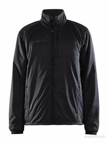 Craft CORE LIGHT PADDED JACKET Lätt jacka herr XL Svart vadderad övergångsjacka med låg förpackningsstorlek vindjacka för män träningsjacka 7318573771030