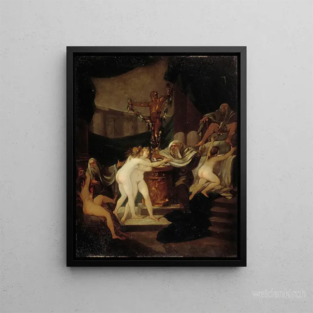 Målning La Fête de Bacchus - Alexandre-Évariste Fragonard | Konsttryck