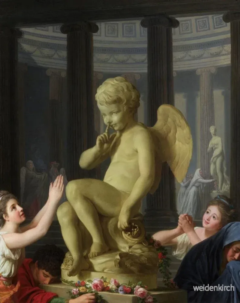 Målning Le culte de Cupidon - Alexander Roslin | Konsttryck - Bild 2