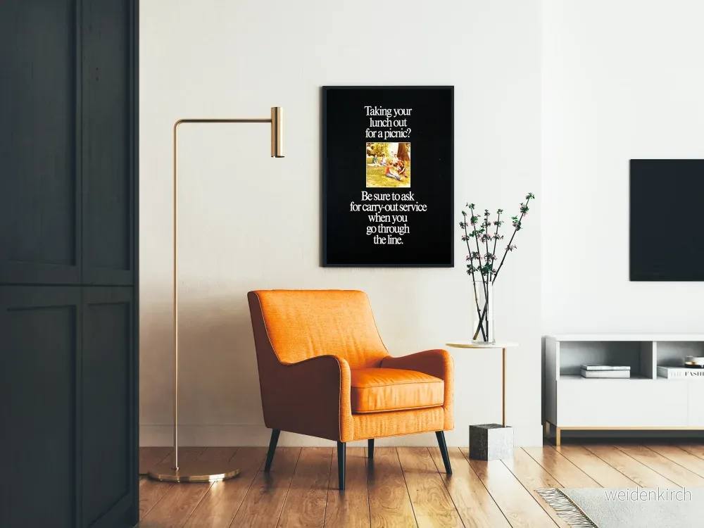 Vintage picnic-plakat för take-away-service - Bild 2