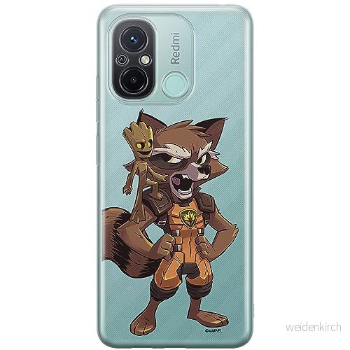 ERT GROUP mobiltelefonfodral för Xiaomi REDMI 12C/ 11A originalt och officiellt licensierat Marvel mönster Guardians of the Galaxy 018, gedeeltelijk transparant 5905511840129