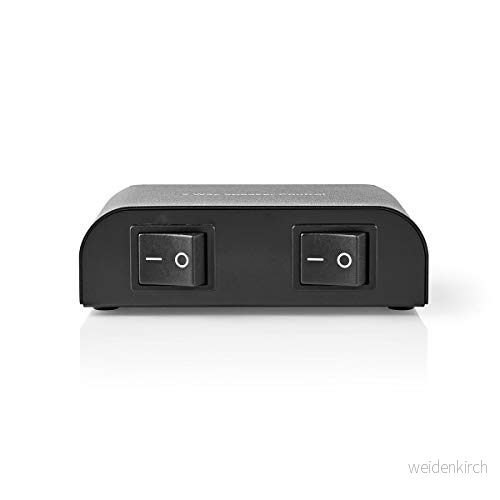 Nedis Högtalarkontrollbox - Växla mellan 2 par högtalarpar eller samtidig uppspelning separata vippbrytare 416 ohm, 150 W svart 5412810315659
