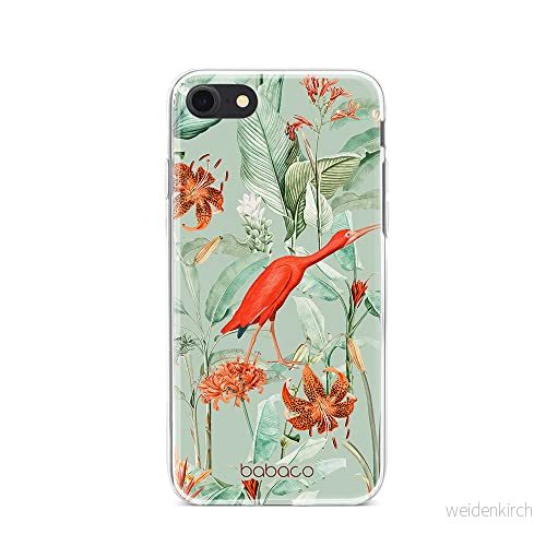ERT GROUP mobiltelefonfodral för Iphone 7/8/ SE 2/ 3 originalt och officiellt licensierat Babaco mönster Flowers 049 optimalt anpassad till formen på mobiltelefonen, fodral tillverkad av TPU plast 5905131344434
