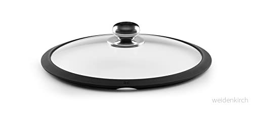 Castey T36 glaslock med silikonring och stålknopp, 36 cm, genomskinlig 8436005065409