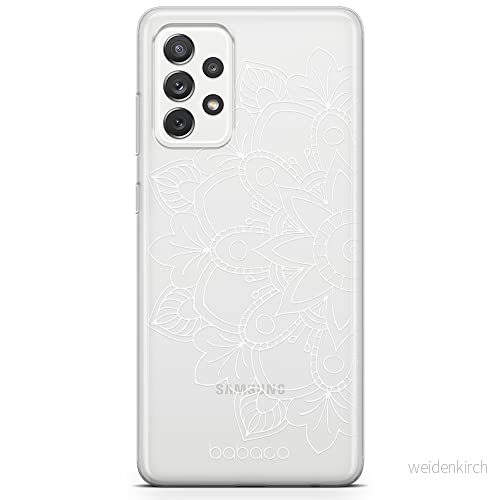 ERT GROUP mobiltelefonfodral för Samsung A73 5G originalt och officiellt licensierat Babaco mönster Mandalas 005 Vit optimalt anpassad till formen på mobiltelefonen, gedeeltelijk transparant 5904805836701