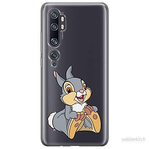 ERT GROUP mobiltelefonfodral för Xiaomi MI NOTE 10 / PRO originalt och officiellt licensierat Disney mönster Thumper 002 anpassad till formen på mobiltelefonen, gedeeltelijk transparant 5905131155542