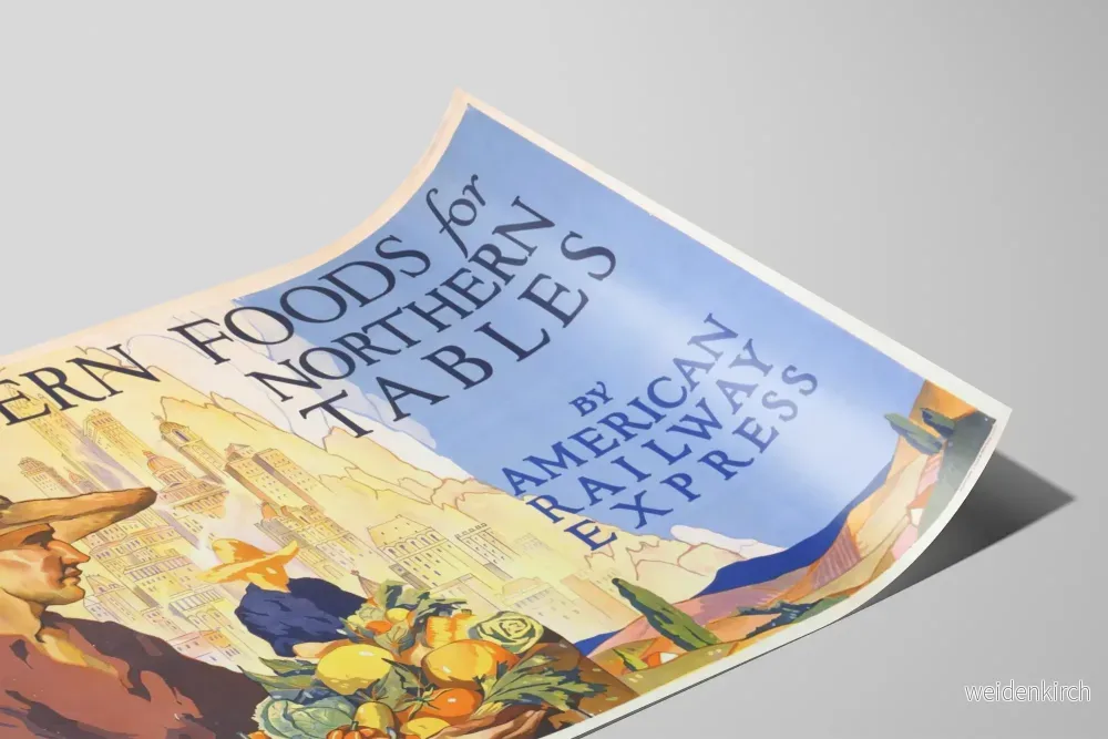 Vintageposter Southern Foods för Northern Tables av American Railway Express - Bild 2