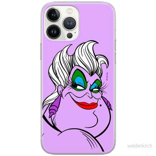 ERT GROUP mobiltelefonfodral för Samsung S10 PLUS originalt och officiellt licensierat Disney mönster Ursula 001 Vit optimalt anpassad till formen på mobiltelefonen, fodral tillverkad av TPU plast 5903537587455