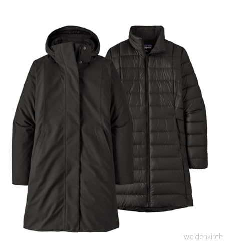 PATAGONIA Coat W's Tre 3-i-1 Parka Black L Kvinna, Svart, 195699995895