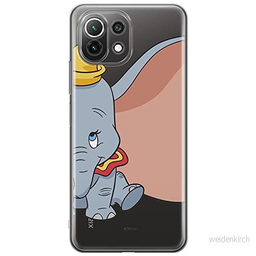 ERT GROUP mobiltelefonfodral för Xiaomi 11 LITE 4G/5G originalt och officiellt licensierat Disney mönster Dumbo 007, gedeeltelijk transparant 5903932697551