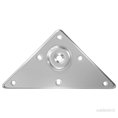 Amig Benhållare robust stål enkel installation förnicklad, 125 mm möbel eller fotfäste 8413023247772