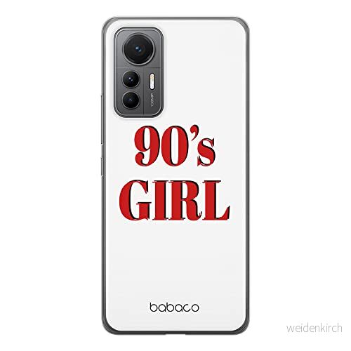 ERT GROUP mobiltelefonfodral för Xiaomi 12 LITE originalt och officiellt licensierat Babaco mönster 90's Girl 001 optimalt anpassad till formen på mobiltelefonen, fodral tillverkad av TPU plast 5905511506292
