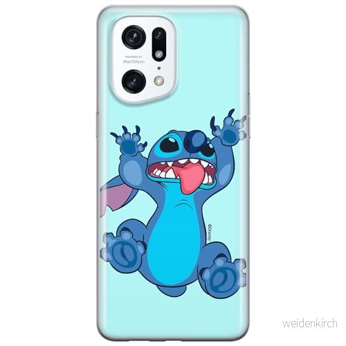 ERT GROUP mobiltelefonfodral för Oppo FIND X5 PRO originalt och officiellt licensierat Disney mönster Stich 020 optimalt anpassad till formen på mobiltelefonen, fodral tillverkad av TPU plast 5905511410407