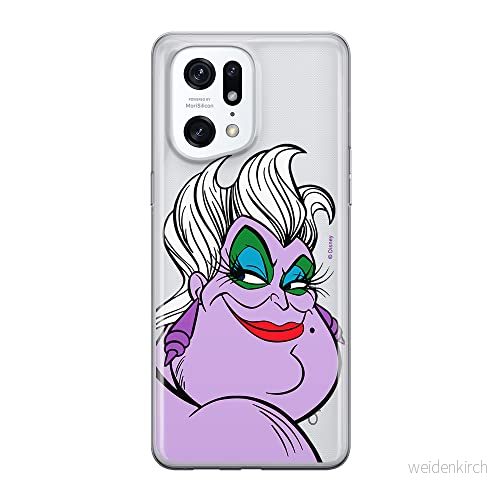 ERT GROUP mobiltelefonfodral för Oppo FIND X5 PRO originalt och officiellt licensierat Disney mönster Ursula 001 optimalt anpassad till formen på mobiltelefonen, gedeeltelijk transparant 5905511404703