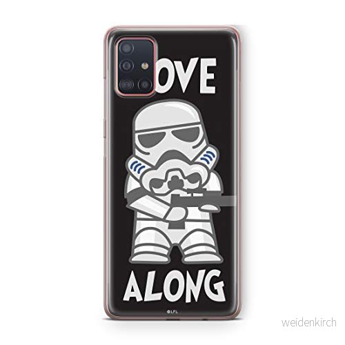 ERT GROUP mobiltelefonfodral för Samsung A51 originalt och officiellt licensierat Star Wars mönster Stormtrooper 002 Vit optimalt anpassad till formen på mobiltelefonen, fodral tillverkad av TPU plast 5903537508030