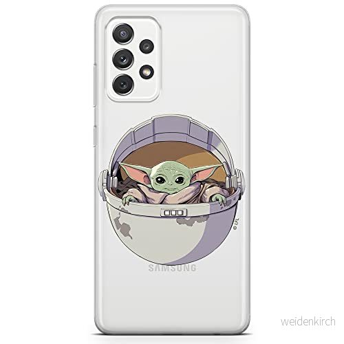 ERT GROUP mobiltelefonfodral för Samsung A73 5G originalt och officiellt licensierat Star Wars mönster Baby Yoda 026 optimalt anpassad till formen på mobiltelefonen, gedeeltelijk transparant 5904805519017