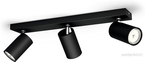 Philips myLiving Kosipo spot GU10 svart 3 lampor 8718696164921