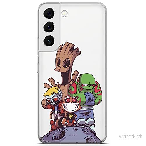 ERT GROUP mobiltelefonfodral för Samsung S22 originalt och officiellt licensierat Marvel mönster Guardians of the Galaxy 017 optimalt anpassad till formen på mobiltelefonen, gedeeltelijk transparant 5904805311390