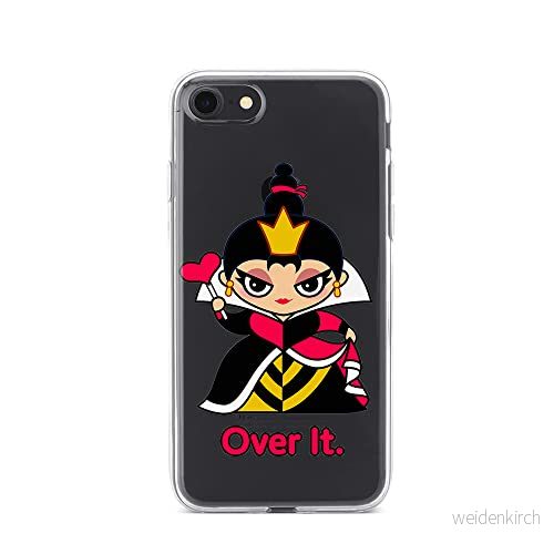 ERT GROUP mobiltelefonfodral för Iphone 7/8/ SE 2/ 3 originalt och officiellt licensierat Disney mönster Queen of Hearts 001 anpassad till formen på mobiltelefonen, gedeeltelijk transparant 5905131423863