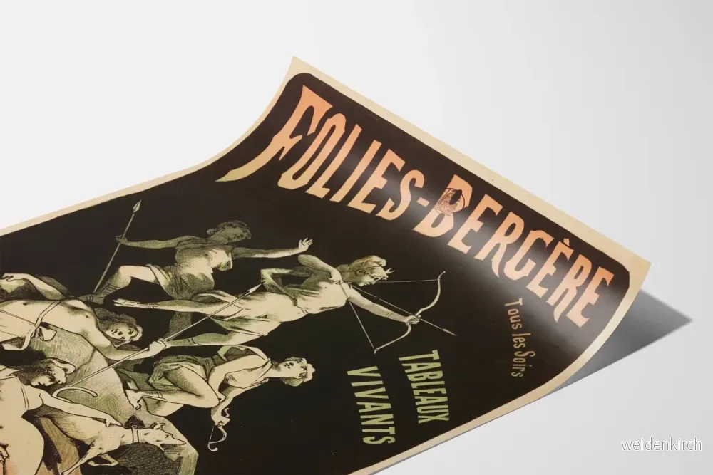 Vintageposter Folies Bergère - Levande Bilder - Bild 3