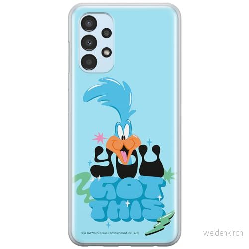 ERT GROUP mobiltelefonfodral för Samsung A13 4G originalt och officiellt licensierat Looney Tunes mönster Roadrunner 003 anpassad till formen på mobiltelefonen, fodral tillverkad av TPU plast 5905795126551