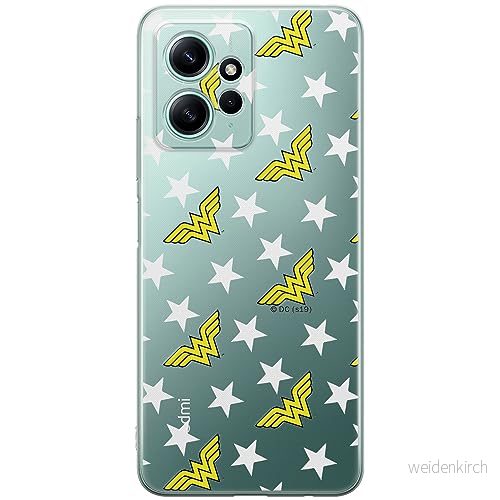 ERT GROUP mobiltelefonfodral för Xiaomi REDMI NOTE 12 4G originalt och officiellt licensierat DC mönster Wonder Woman 007 optimalt anpassad till formen på mobiltelefonen, gedeeltelijk transparant 5905511939663