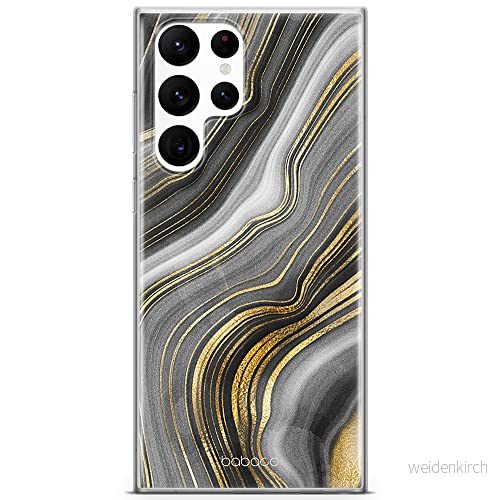ERT GROUP mobiltelefonfodral för Samsung S22 ULTRA originalt och officiellt licensierat Babaco mönster Marble 010 optimalt anpassad till formen på mobiltelefonen, fodral tillverkad av TPU plast 5904805283086