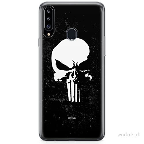 ERT GROUP mobiltelefonfodral för Samsung A20S originalt och officiellt licensierat Marvel mönster Punisher 002 optimalt anpassad till formen på mobiltelefonen, fodral tillverkad av TPU plast 5904805437182