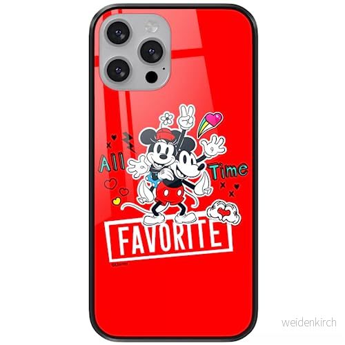 ERT GROUP mobiltelefonfodral för Apple Iphone 13 originalt och officiellt licensierat Disney mönster Mickey & Minnie 011 tillverkad av härdat glas, skyddsfodral 5904805868634