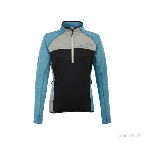 Ande W32002 U580 KVALIDO Lady Half Zip Lång Tröja Dam Antracit/Blå Atoll Storlek XS 8051203012965
