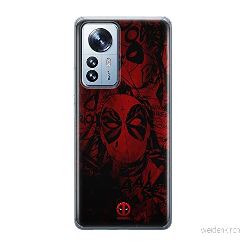 ERT GROUP mobiltelefonfodral för Xiaomi 12 PRO originalt och officiellt licensierat Marvel mönster Deadpool 001 optimalt anpassad till formen på mobiltelefonen, fodral tillverkad av TPU plast 5905511522377