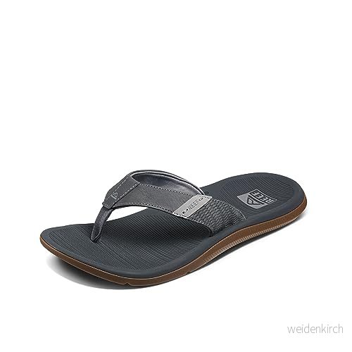 Reef Santa ANA Tåsandaler, Storlek: 43, Grey Konstmaterial 194097968791