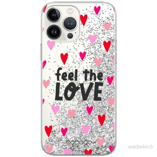 ERT GROUP mobiltelefonfodral för Apple Iphone 7/8/ SE 2/ 3 originalt och officiellt licensierat Babaco mönster Feel the love 001, med glitter overflow effekt 5904805036064