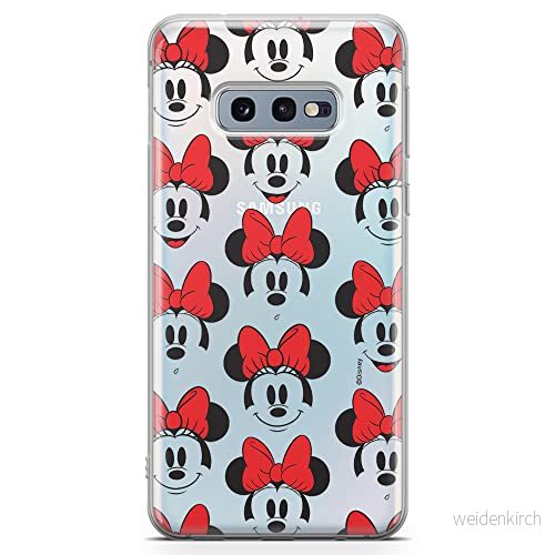 ERT GROUP mobiltelefonfodral för Samsung S10e originalt och officiellt licensierat Disney mönster Minnie 058 optimalt anpassad till formen på mobiltelefonen, gedeeltelijk transparant 5903537638157