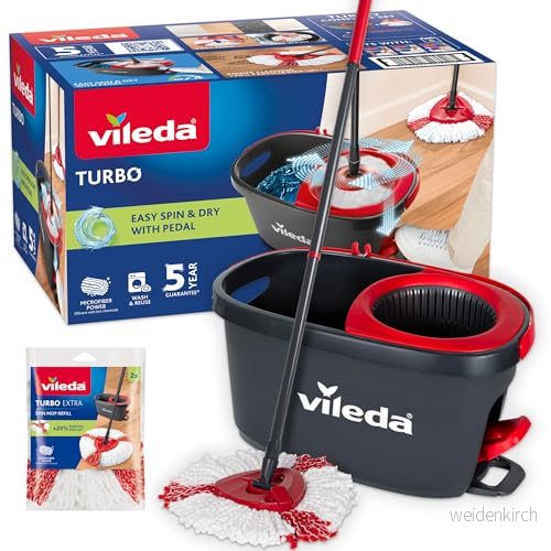Vileda Easy Wring/Clean Turbo Moppset med hink 4023103195776