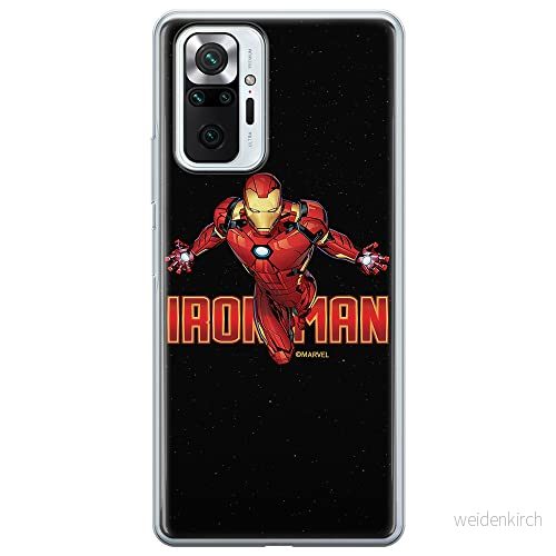 ERT GROUP mobiltelefonfodral för Xiaomi REDMI NOTE 10 PRO originalt och officiellt licensierat Marvel mönster Iron Man 030 anpassad till formen på mobiltelefonen, fodral tillverkad av TPU plast 5904805150609