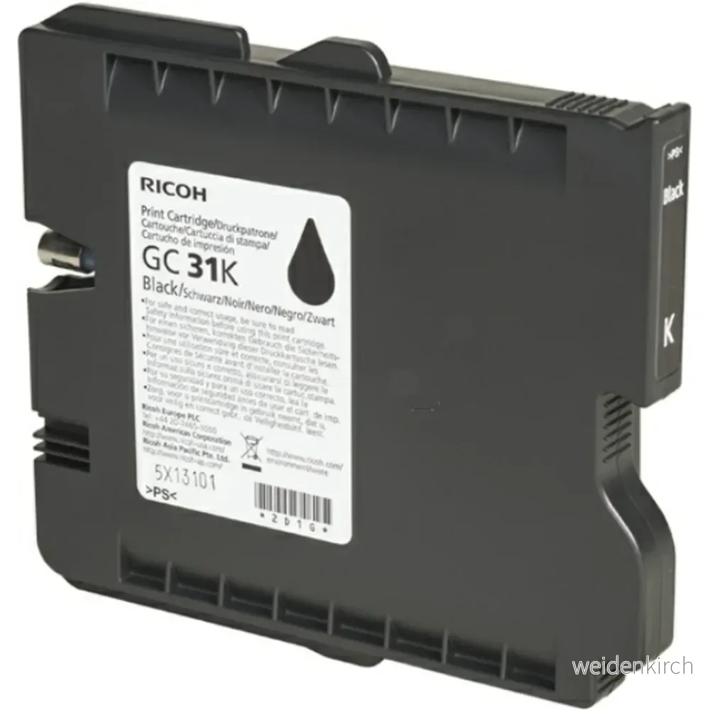 Ricoh GC black original ink cartridge Bläckpatron Svart 4961311852497