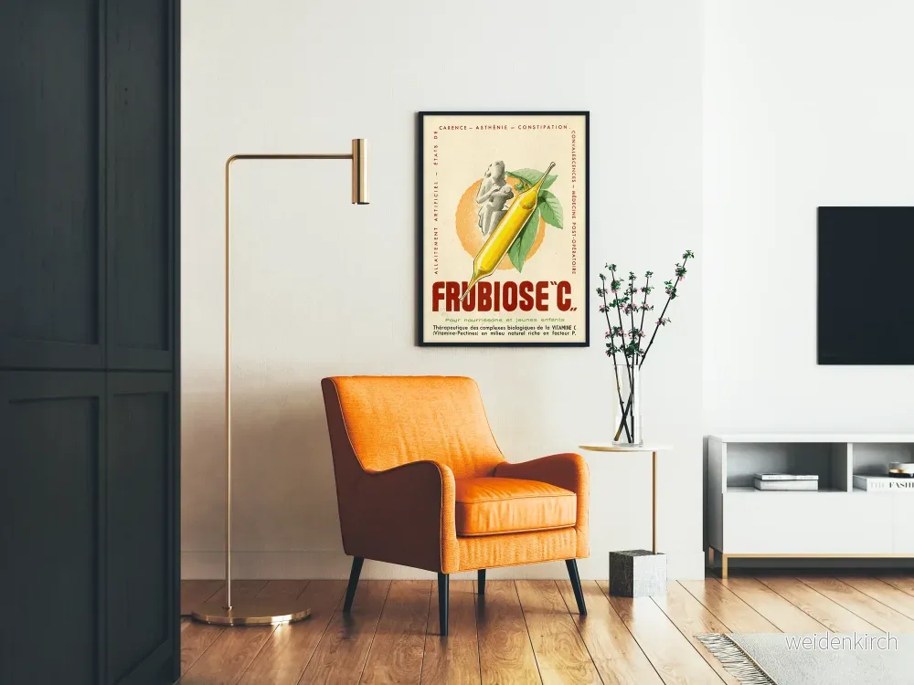 Vintageposter Frubiose C, medicinsk väggdekoration - Bild 2